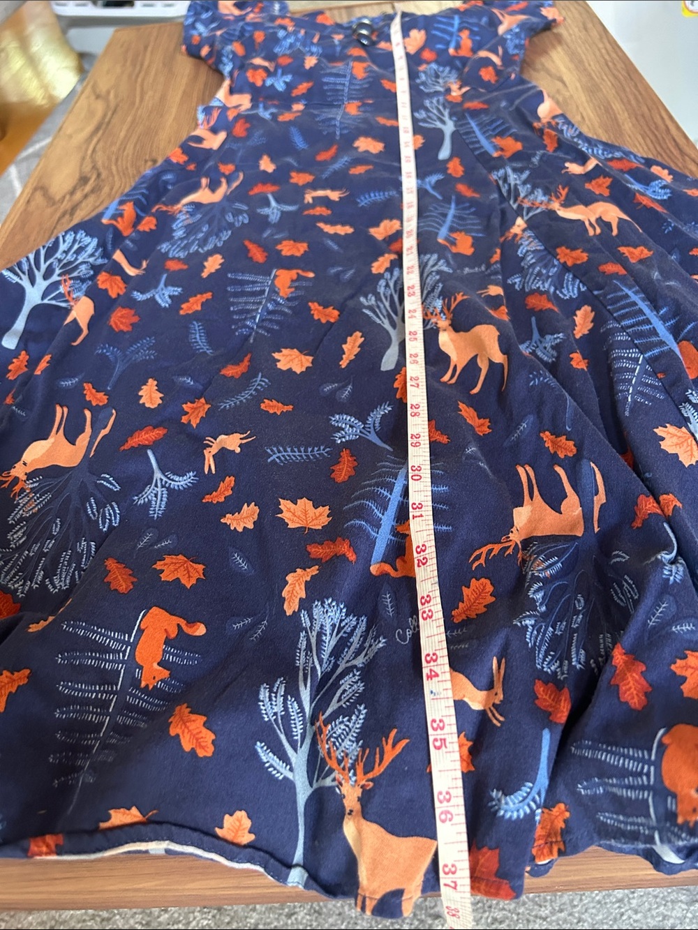 Collectif size sm uk10 woodland dress. Used great condition. Dog friendly home. - Picture 6 of 6
